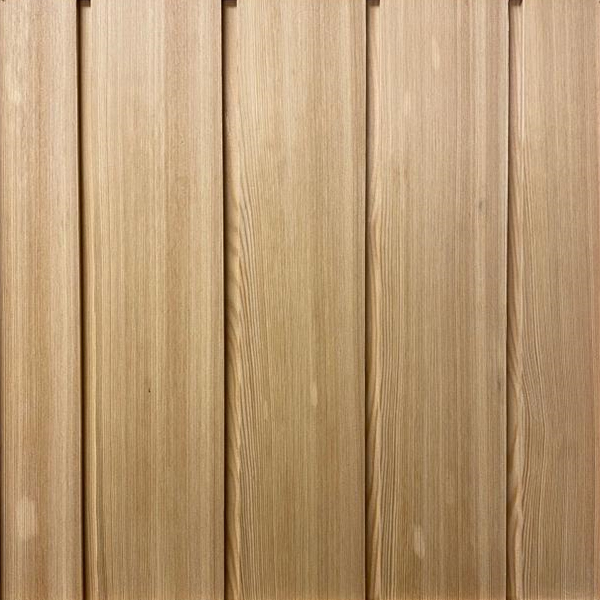 Vertical larch cladding