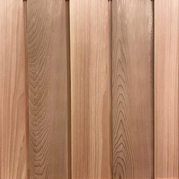 Vertical cedar cladding