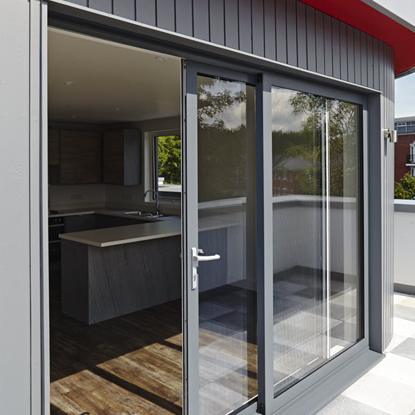 Sliding aluminium doors